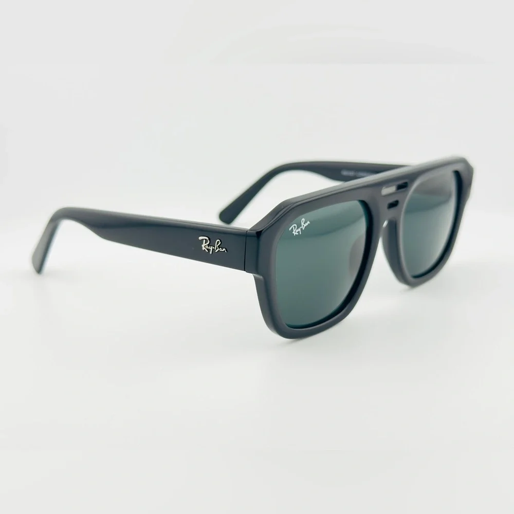 Ray-Ban Sunglasses RB4397 Corrigan Bio-based Polished Black Frame Grey Lenses